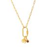 18K Gold-Plated Zirconia Elephant Pendant Necklace, Stainless Steel, Constellation Design, European/American Style, Durable Color Retention.
