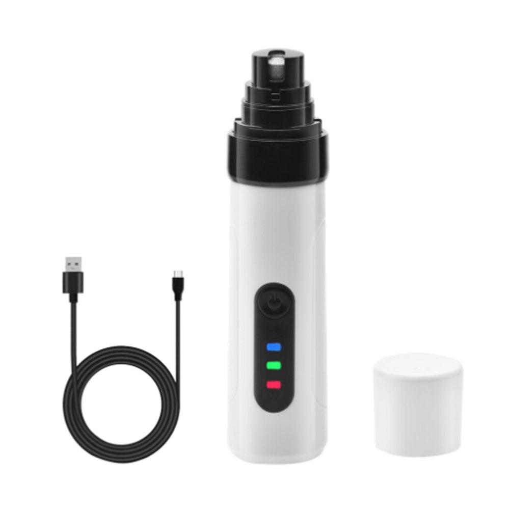 New USB Rechargeable Electric Dog Nail Grinder Clippers for Dog Nail Grinders Pet Quiet Cat Paws Nail Grooming Trimmer Tools