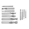 End Mill Spiral End Mill High Speed High Speed Steel Milling Cutter Hardware Straight Shank Milling Cutter for Engraving Tool
