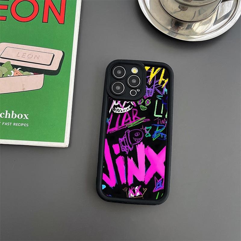 Painted graffiti applies to 15 iPhone case 14promax personality 13pro all-inclusive XR anti-drop 16pro soft 11