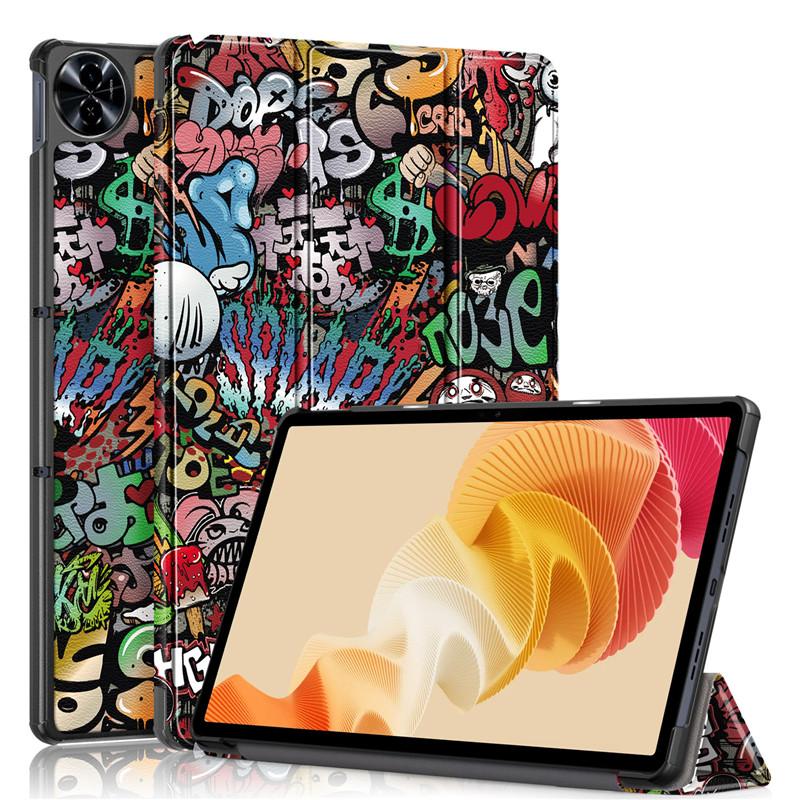 Pouzdro na tablet pro Realme Pad 2 Case 2023 11,5palcový PU kožený trojskládací stojan Magnetický ochranný kryt pro Realme Pad 2 Tablet Case pro děti