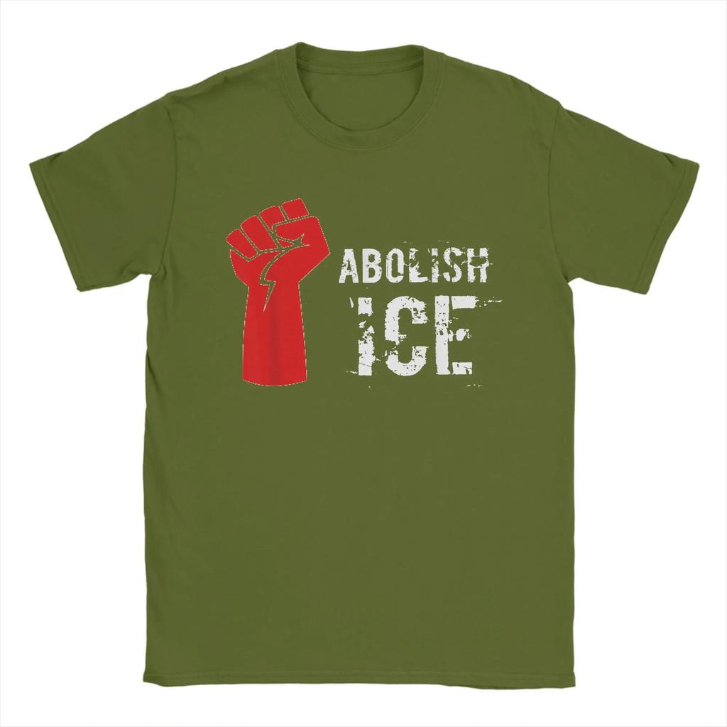 Vintage T Shirt Summer Abolish Ice Shirt Daca Immigration Fashion T Shirts Cotton Tshirt Unisex Y2k Classic Short Sleeve Top Tees