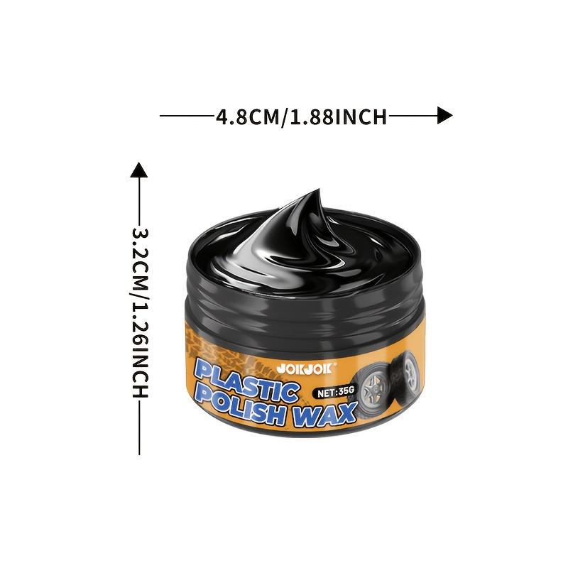 Automotive Interior Polishing Paste - Automotive Plastic Parts Repair and Care Kit, Instrument Panel, Black Tire Gloss Wax,