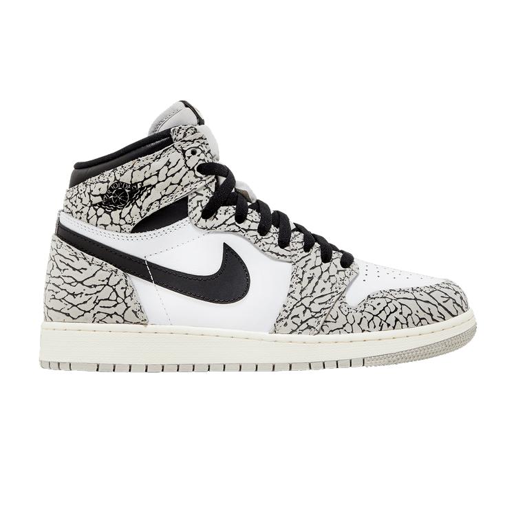 Air Jordan 1 Retro High OG GS White Cement 36