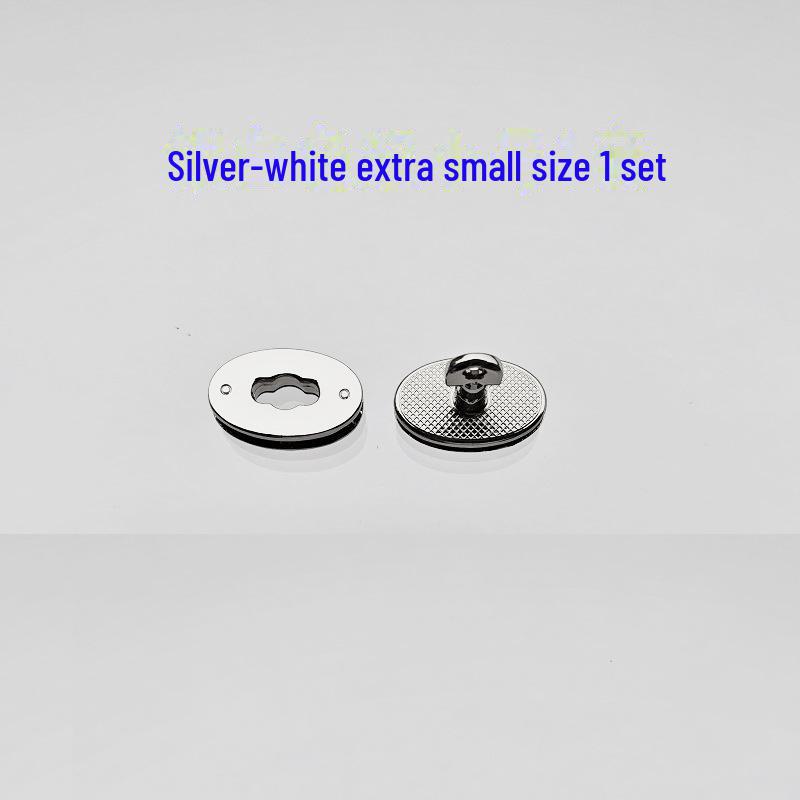 Leather Bag Hardware Repair Kit with Oval Twist Lock In Gold, Silver, Black, and Green Bronze Finishes