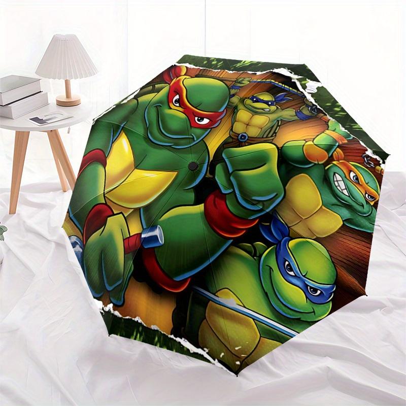 1pc Turtles Automatic Umbrella - 8-Rib Foldable Design, Outdoor Adventures, and Family Celebrations, Durable Canopy Material yy250827193