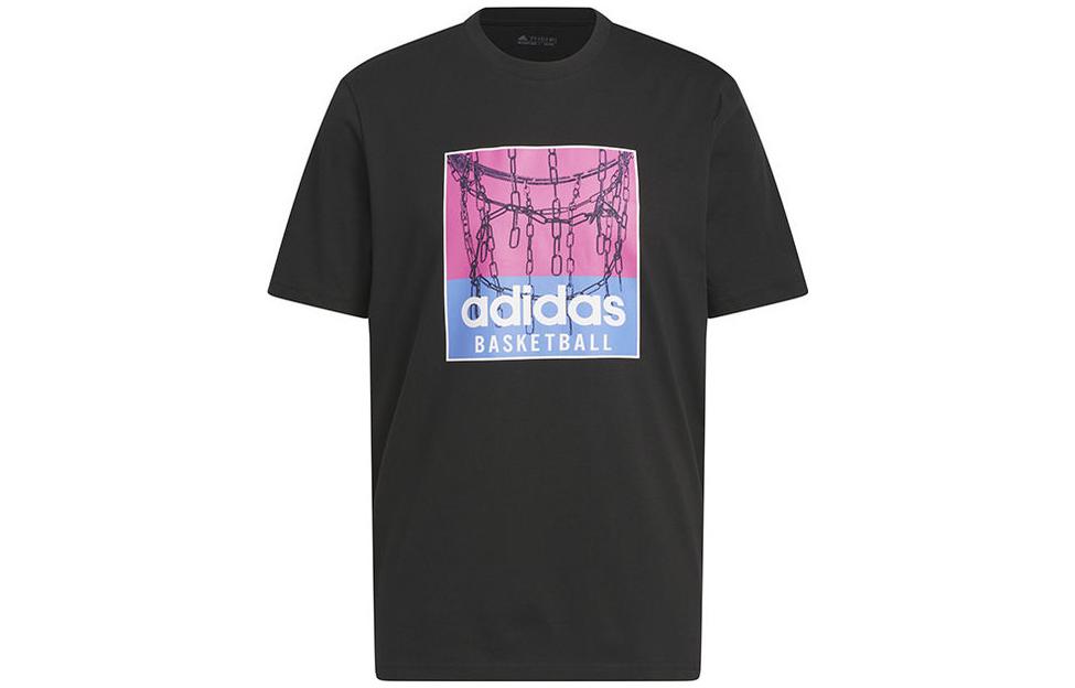 Adidas T Shirts Men s Black Crew Neck Moderate Straight Fit Black|M