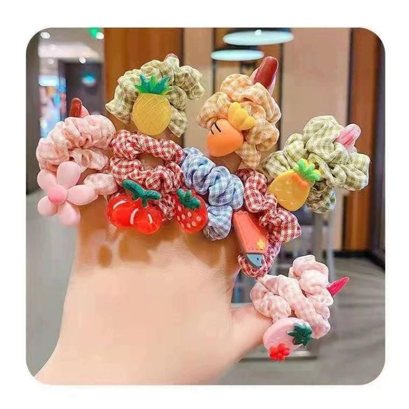 Korean Version of Sweet and Cute Hair Ring Girl's Headband Fashionable Ponytail Large Intestine Ring Rope