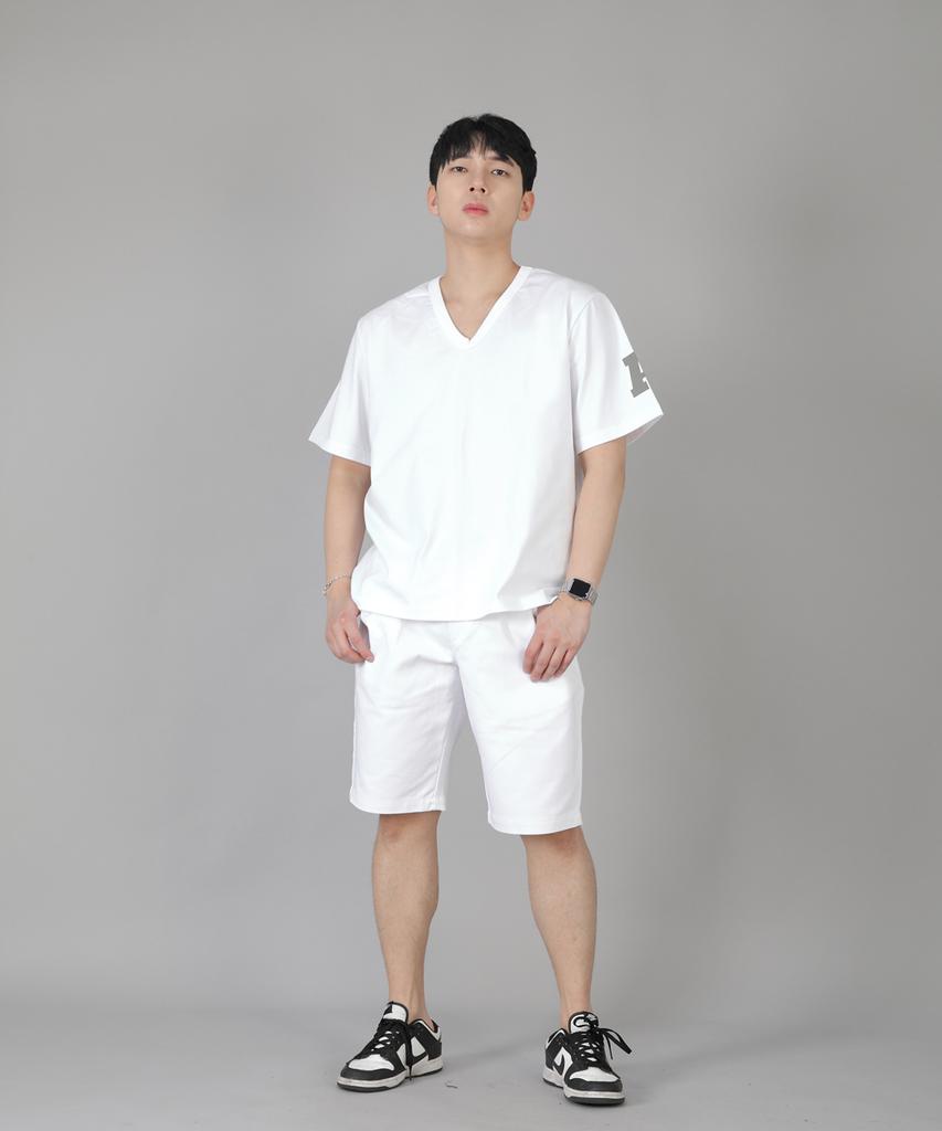 Seinteukeulu Regular Shorts Eres-351 White