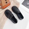 Women's Genuine Leather Flat Slip On Soft Sole Work Shoes Retro Style Versatile Loafers Fashion and Comfortable Footwear
