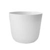 Nordic Style Thickened White Vertical Stripe Flower Pot