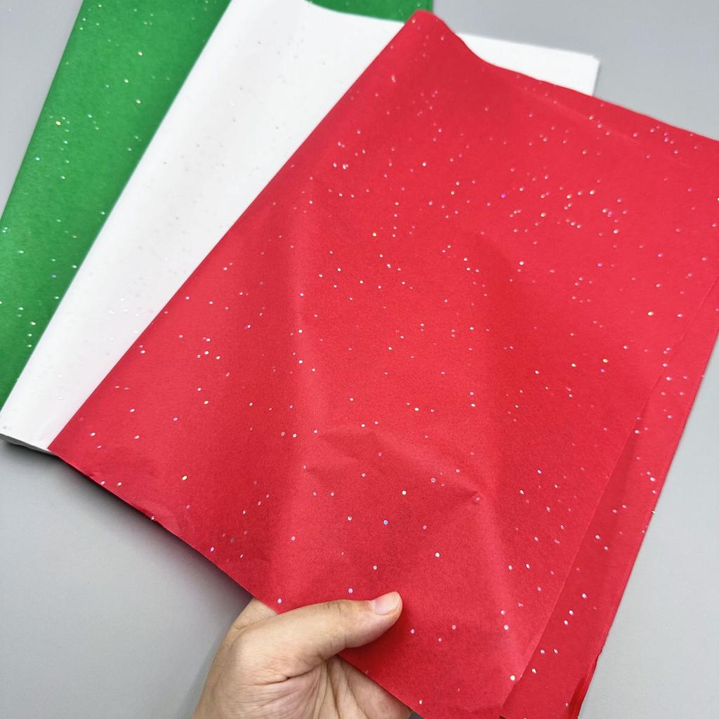 Bouquet Flower Wrap Glittery Gift Wrapping Paper Sequins Tissue Paper High Quality Christmas Tissue Paper For Holiday Season