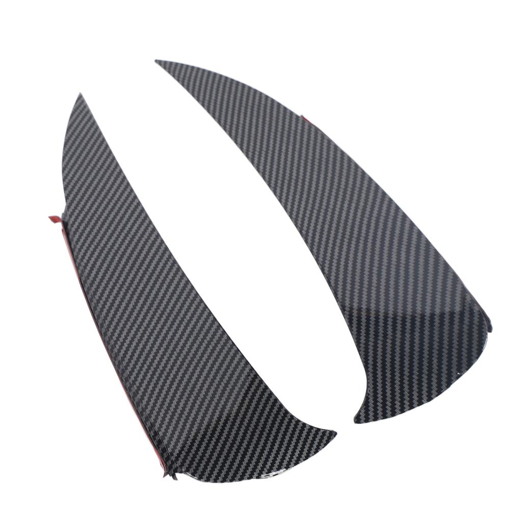 1 Paar Heckstoßstangen-Splitter Carbonfaser-Stil Heckstoßstangenlippe Splitter Spoiler Diffusor