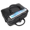 Jiameida Herren Schwarze Echte Leder Aktentasche - Koreanischer Stil Handtasche & Laptop Business Tasche