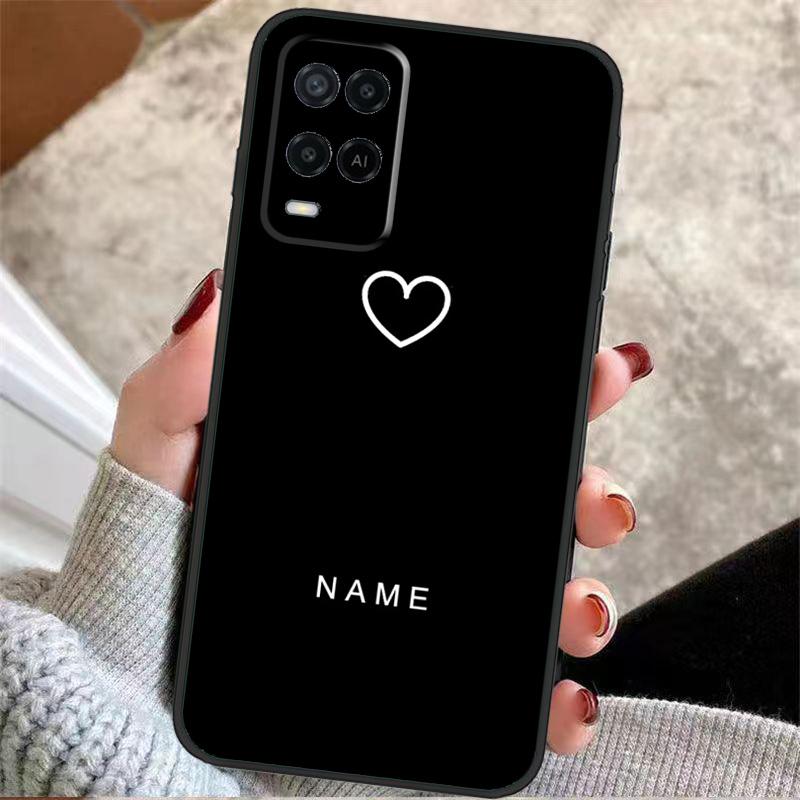 Personalised Custom Name Pastel Tones Case For OPPO A17 A57 A96 A76 A16 A18 A58 A78 A98 A74 A94 A5 A9 A52 A72 A15 A93 A53 A54 S