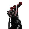 Scott Edward 10-Piece Golf Iron Headcovers, Cute Sock-Shaped, Washable, Durable Golf Club Head Protectors, Black