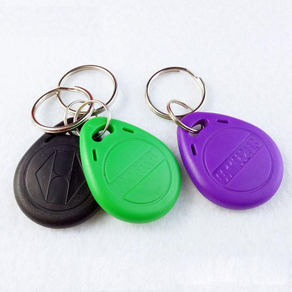 10Pcs Key Fob Access Control Card Proximity Chip RFID Tags Access Card ID Badge Keyfobs Token Ring