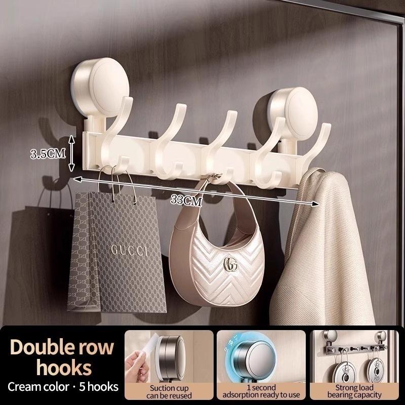 No Need To Drill Suction Cup Strong rear door hook, non-perforated bathroom storage rack hook, entrance door hanger for storage