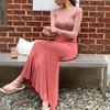 Korean Dongdaemun Women's Summer Drapey Fishtail Skirt – Comfortable & Slimming Long Skirt for a Trendy Look