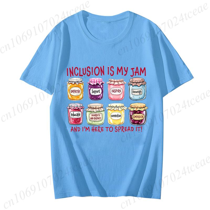 Inclusion Is My Jam Shirt, Neurodiversity Tee, SPED Teacher Gift, Autism Awareness T-shirts, Inclusion Advocate Shirt,unisex Top