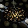 Dowsing Divinations Mat Pad Rune Pattern Astrology Pendulums Chart Mat Balancing Meditations Decoration Tarots Pad