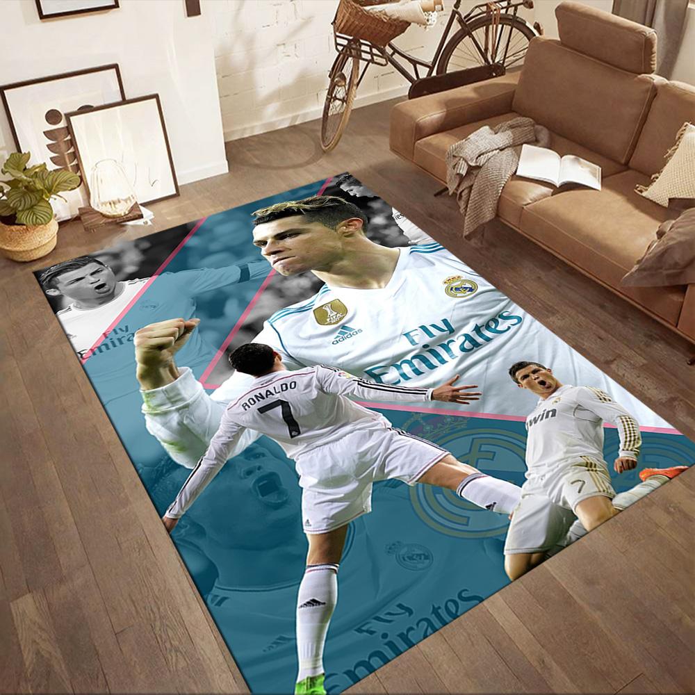 Cristiano Ronaldo 27 Floor Rug Office Rug Perfect for Dormitory Study Room Entryway Outdoor Anti-slip Rug Anime Office Decor