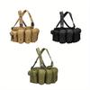 1 szt. Zewnętrzny Kamuflaż Wojskowy Kamizelka Taktyczna do Polowania Wargame Pancerz Ciała Chest Rig Molle na Magazynki Kamizelka Myśliwska