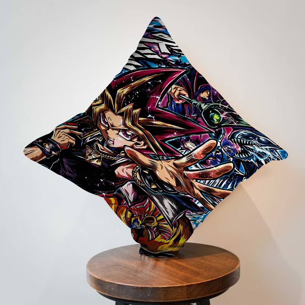 Amine Yu Gi Oh Classic Cushion Cover Car Throw Pillow Case For Sofa Car Christmas Gift 40X40Cm 45X45Cm