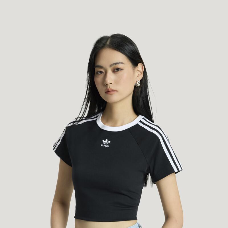 Adidas Women's Slim-Fit Cotton Short Sleeve T-Shirt Trefoil JC8703