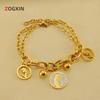 European & American Stainless Steel Hollow-Out Girls' Bracelet: Women's 18K Double-Layer Stackable Fashion Bangle.