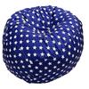 Plush Animal Toy Storage Bag - Children's Soft Bean Bag Chair Cover with Zipper