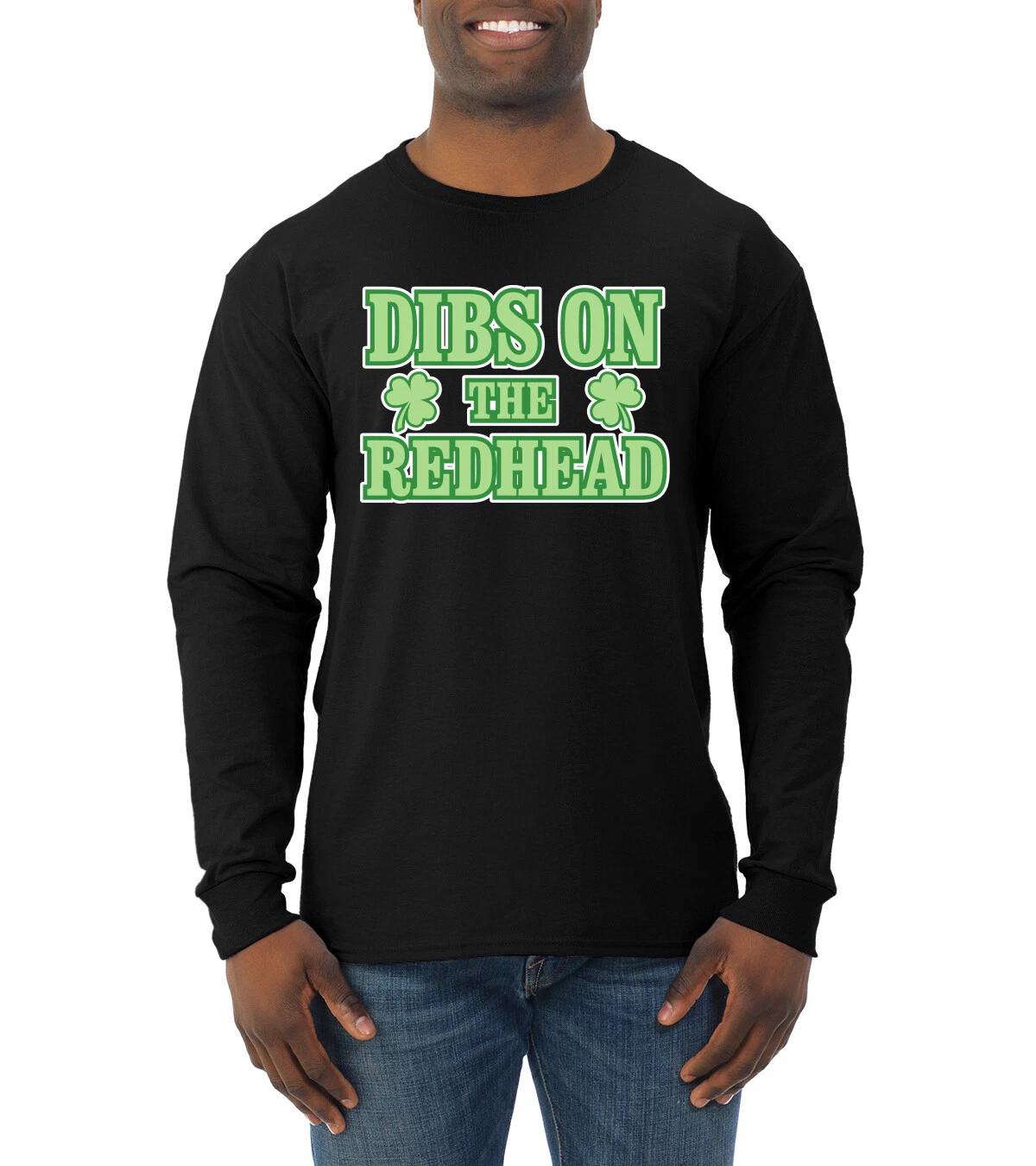 Dibs On The Redhead Funny Irish Drinking Classic St Patricks Day Tee Shirt 3XL