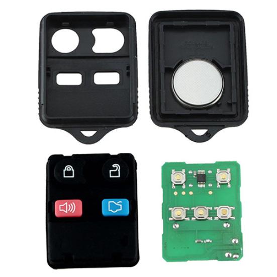 Pouzdro pro výměnu dálkového klíče Shell 4 Button Pad pro Ford s obvodovou deskou