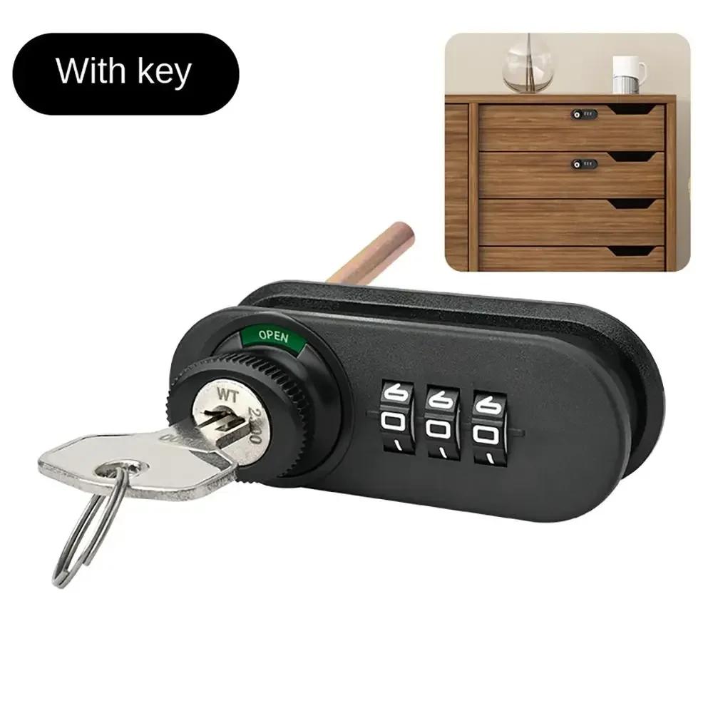Neues mechanisches Passwortschloss aus Zinklegierung 3-stelliger Code Möbelschlösser Sicherheitshardware Schubladenschloss Schrank Briefkasten