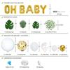 KINOKINO Baby Shower Decorations Confetti Balloon Arch Green Garland