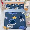 Single Size Astronaut Comforter Cover for Boys Girls,Outer Space Bedroom Decorative 2 Pcs Bedding Set with 1 Pillowcases 75*50