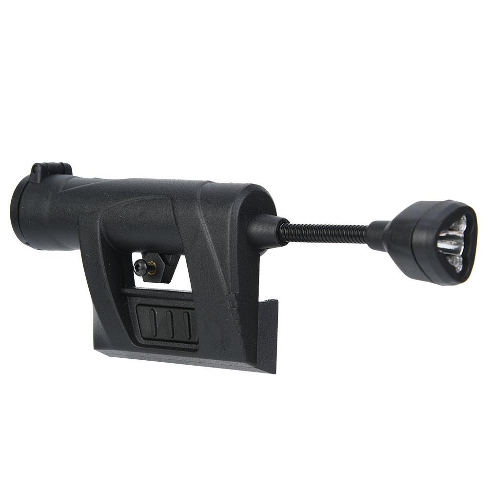 Outdoor Night Helmet Charging Light Lighting 4 Modes Flashlight Accessory Mount NE05006(BK)