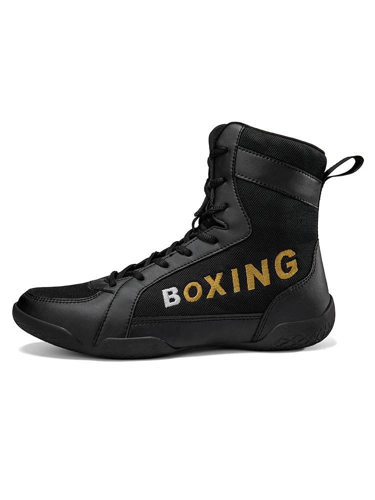 Boxing Boots Men Professional Wear-Resisting Sneakers Sports Training Combat Adult Fitness Athletic Brand Non-Slip Boxing Shoes
