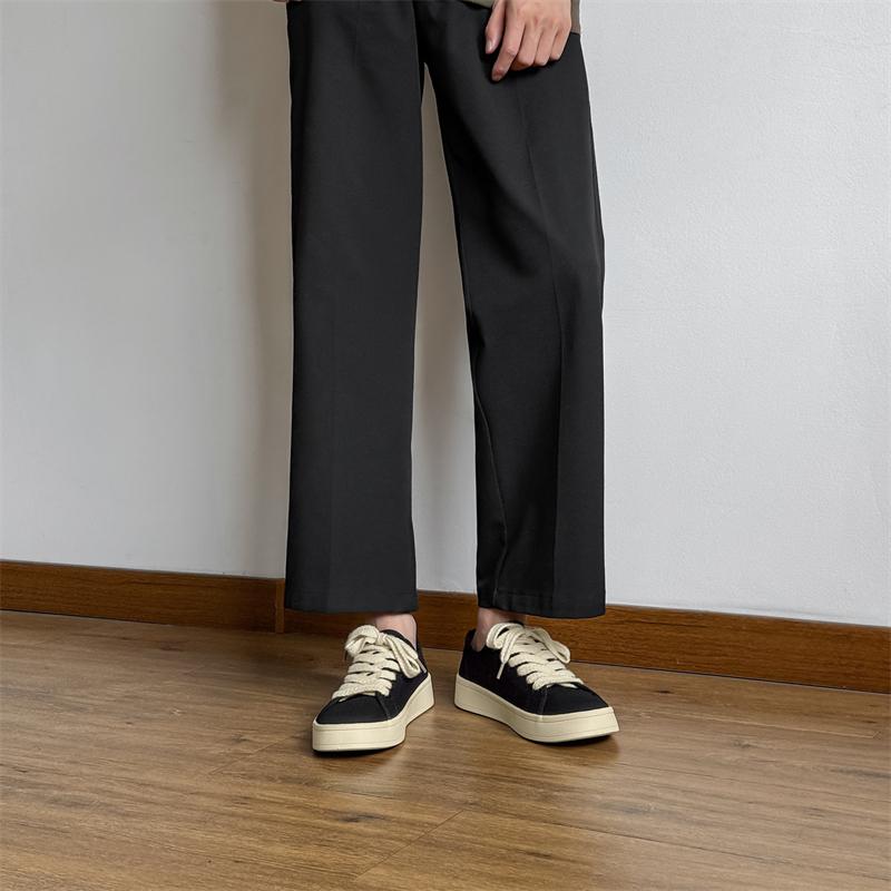 Breathable Men Walking Shoes New Men's Canvas Shoes Outdoor Fashion Skateboard Shoes for Men Comfor Non-Slip Casual Sneakers