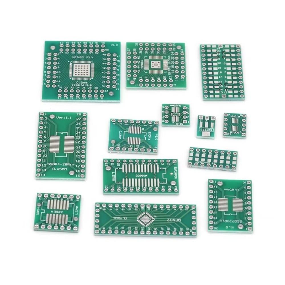 10Pcs Through-Hole Interface Patch Adapter Board Stable Soldering PCB Adapter Board  IC Testing