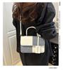 Fashion Splicing Texture Small Square Bag for Women Trendy Shoulder Crossbody Handbag KTB