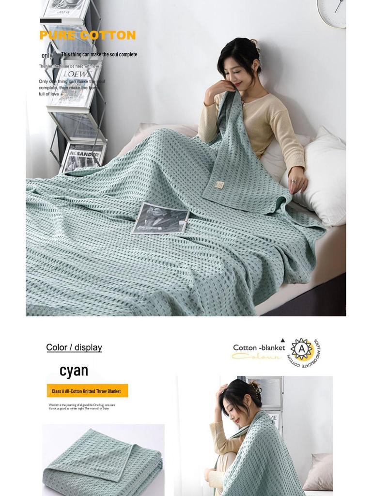 Pure Cotton Summer Towel Quilt - Adult Air Conditioning Blanket