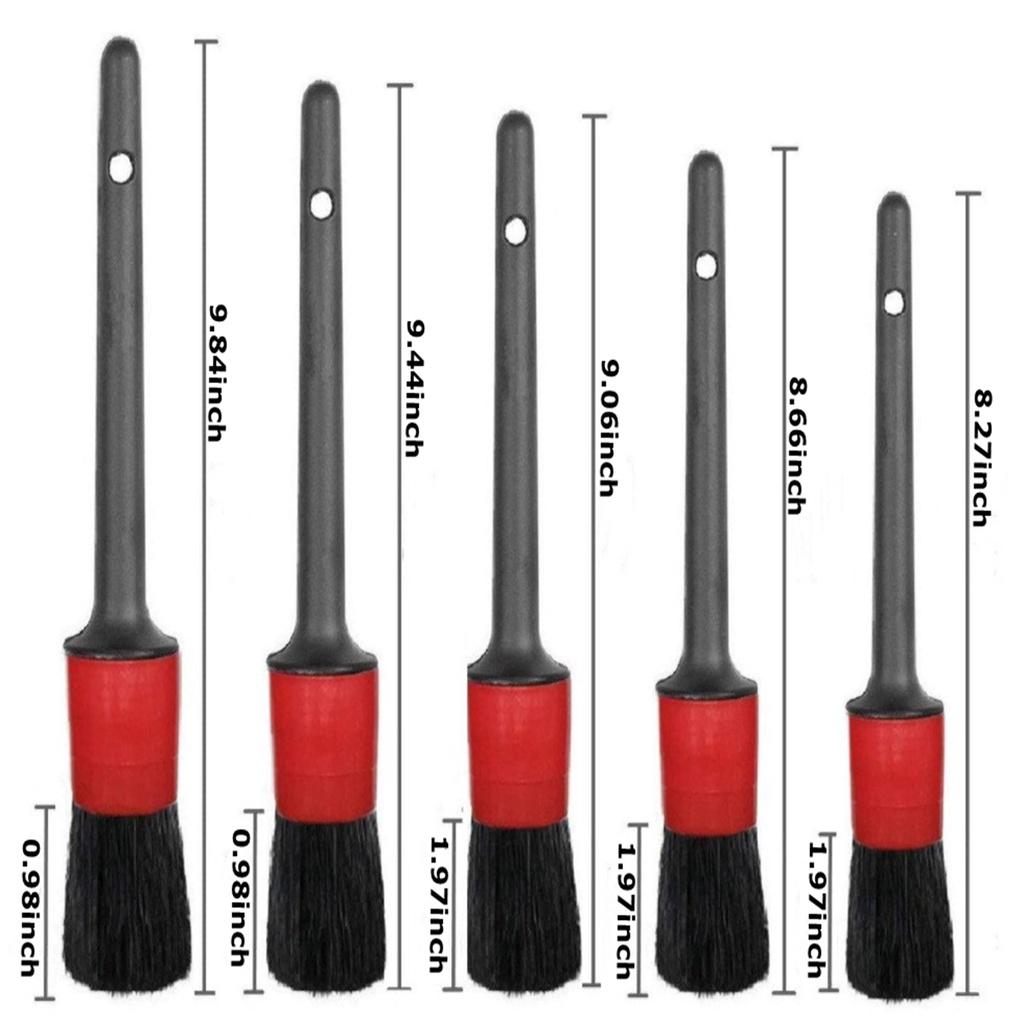 

4-дюймовая маленькая щетка для детализации автомобиля, чистящие перчатки, щетки для удаления грязи и пыли для интерьера и экстерьера автомобиля, кожи, воздуховодов, колес, 17 шт./набор