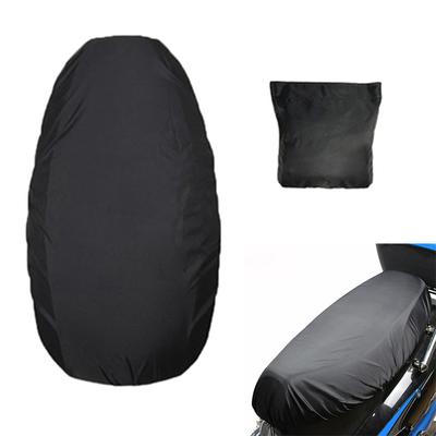 Motorcycle Rain Seat Cover Flexible Waterproof Saddle Cover Black Motorcycle Rain Seat Cover Waterproof Saddle Cover