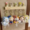 Creative cartoon dress-up teddy bear plush pendants, kitten keychains, soft stuffed dolls, cute teddy bear couple figurines