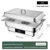 Stainless Steel Self-Serve Buffet Warmer with Transparent Flip-Top for Restaurants & Hotels