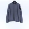 STONE Classic Solid Color Crewneck Sweatshirt Men Women Casual Long Sleeve Pullover With Badge Loose Fit Teenagers