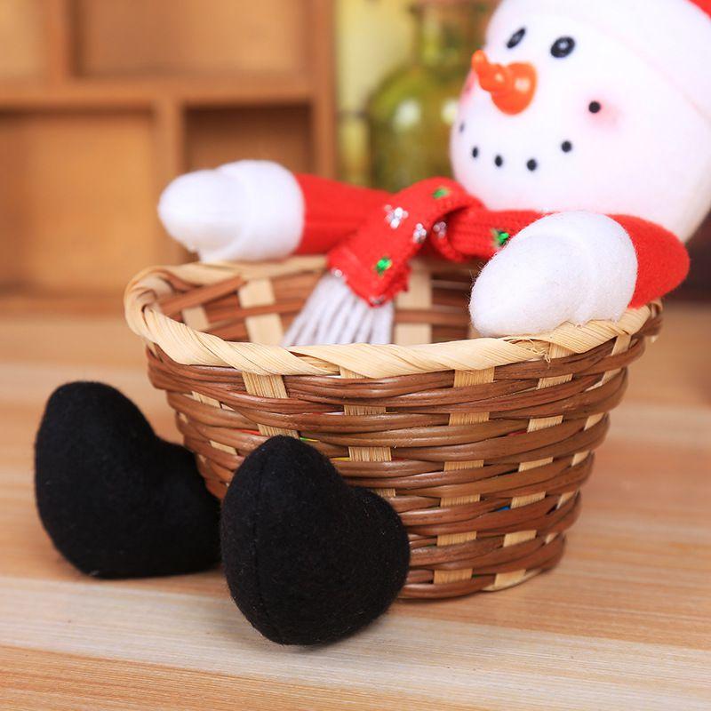 Basket Christmas Candy Childrens Candy Box Jar Gift Xmas Ornament Home Decor