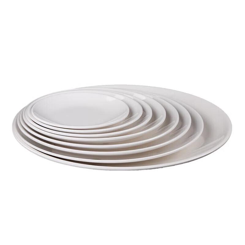 Huibang A5 Melamine 8-inch Shallow Dinner Plates