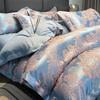 European Cotton Sateen Jacquard 4-Piece Skin-Friendly Bedding Set